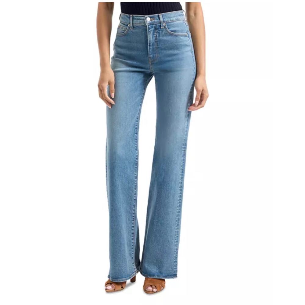 NEW NWT Veronica Beard Crosbie High Rise Wide Leg Jeans in Ripple Haze size 27
